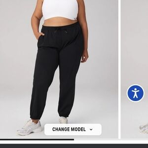 Fabletics All Day Black Jogger Pants Sz 3x